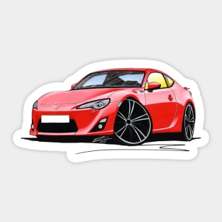 Toyota GT86 Red Sticker